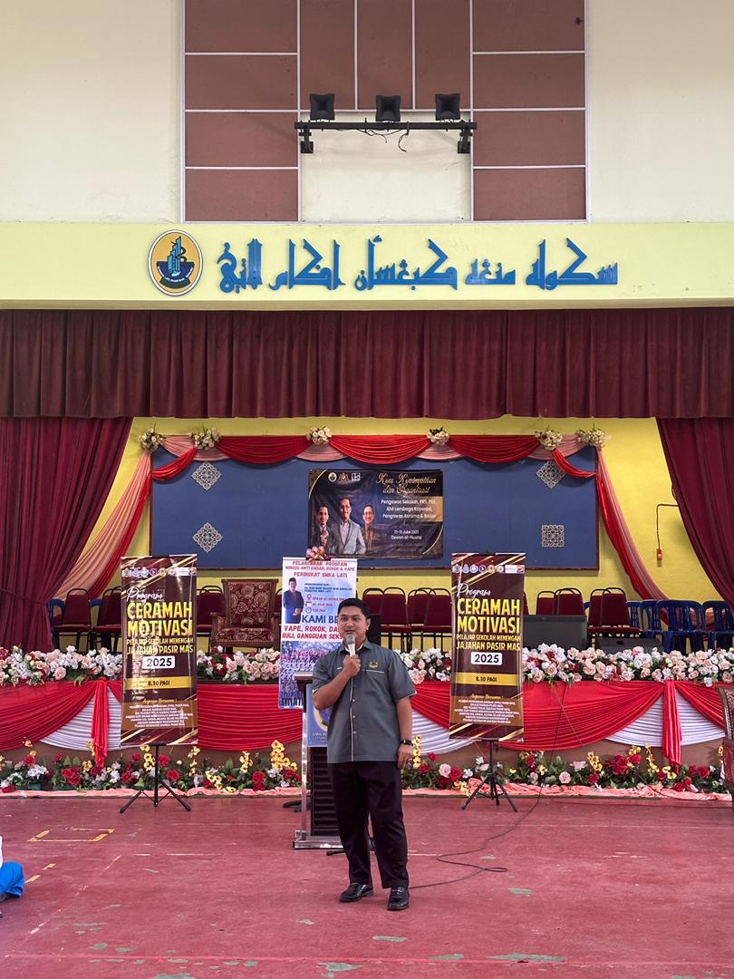 CERAMAH MOTIVASI PELAJARAN PERINGKAT SEKOLAH MENENGAH AGAMA LATI JAJAHAN PASIR MAS ANJURAN MDPM