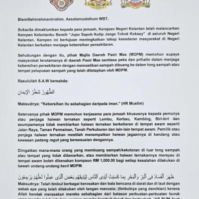 KEMPEN KELANTANKU BERSIH MDPM